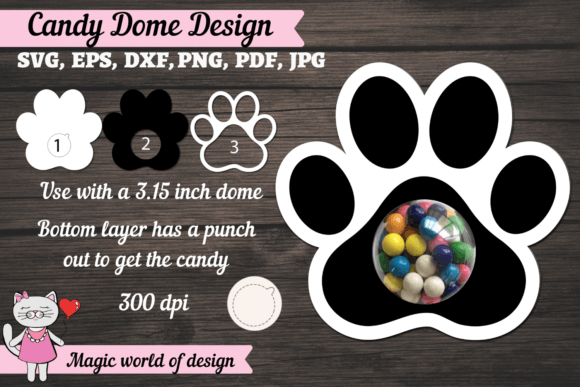 Dog Paw Candy Dome Svg: A Practical Review