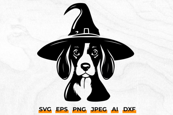 Halloween Beagle Dog in Witch Hat SVG Review
