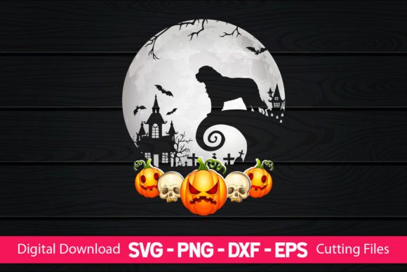 Newfoundland Dog and Moon Halloween Design Review