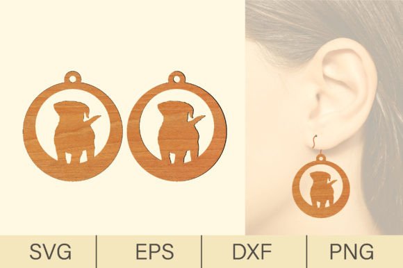 Puppy Dog Wood Earrings Laser Cut SVG Review