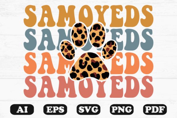 Samoyeds Dog Leopard Paw Retro Wavy Svg: A Designer Review